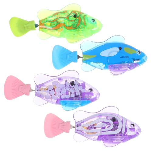 JUMPLAWN 4Stücke Interaktives Katzenspielzeug Teiliges Elektrisches Schwimmfischspielzeug mit LED für Katzen Cartoon Design Fördert Aktivität und Gesundheit Perfektes für Ihre JUMPLAWN 4Stücke Interaktives Katzenspielzeug Teiliges Elektrisches Schwimmfischspielzeug mit LED für Katzen Cartoon Design Fördert Aktivität und Gesundheit Perfektes für Ihre von JUMPLAWN