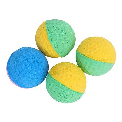 JUMPLAWN 4stücke Latex-Sponge Bälle Für Katzen Interaktive Katzenspielzeuge Zufälligen Farben Zur Spieltriebs Und Vermeidung Von Kratzern An Möbeln JUMPLAWN 4stücke Latex-Sponge Bälle Für Katzen Interaktive Katzenspielzeuge Zufälligen Farben Zur Spieltriebs Und Vermeidung Von Kratzern An Möbeln von JUMPLAWN