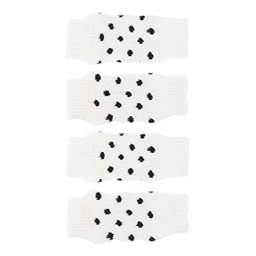 JUMPLAWN 4 Stück Hautfreundliche rutschfeste Hundesocken Atmungsaktive Beinlinge für Hunde Pfotenschutz für Kleine bis Große Hunde Bissbeständig für Indoor und Outdoor von JUMPLAWN