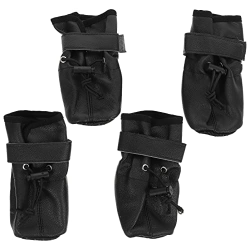 JUMPLAWN 4Stücke rutschfeste Hundeschuhe aus Rutsch Pfotenschutz für Haustierhunde Schwarz mit Zufälligem Futtermuster für Outdoor Aktivitäten JUMPLAWN 4Stücke rutschfeste Hundeschuhe aus Rutsch Pfotenschutz für Haustierhunde Schwarz mit Zufälligem Futtermuster für Outdoor Aktivitäten von JUMPLAWN
