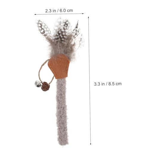 JUMPLAWN 5 Stück Teiliges Katzen kauspielzeug aus Langlebigem Material mit Katzensticks Interaktives Leichtes für Wohnungskatzen und Kätzchen zur Zahnreinigung und Beschäftigung von JUMPLAWN