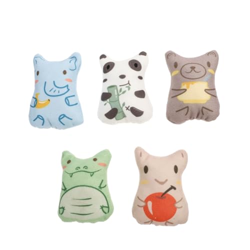 JUMPLAWN 5Stücke Teiliges Interaktives Katzenspielzeug Katzenminze Gefüllt Tierischen Designs Banana Elephant Hungry Snake Honey Bear JUMPLAWN 5Stücke Teiliges Interaktives Katzenspielzeug Katzenminze Gefüllt Tierischen Designs Banana Elephant Hungry Snake Honey Bear von JUMPLAWN