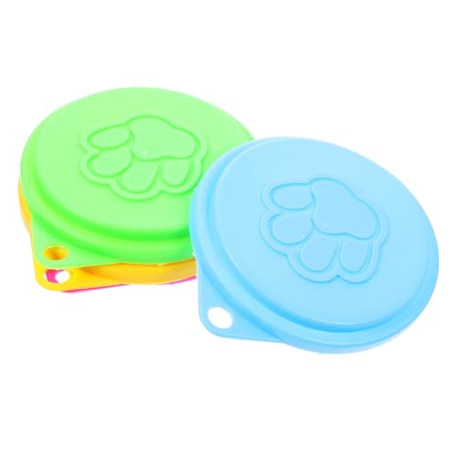 JUMPLAWN 6er-Pack Silikon-Abdeckung Für Haustierdosen Verschlussdeckel Für Hunde- Und Katzenfutter Aufbewahrung Gegen Verschütten Wiederverwendbar Universelle Passform Zufällige Farbe JUMPLAWN 6er-Pack Silikon-Abdeckung Für Haustierdosen Verschlussdeckel Für Hunde- Und Katzenfutter Aufbewahrung Gegen Verschütten Wiederverwendbar Universelle Passform Zufällige Farbe von JUMPLAWN