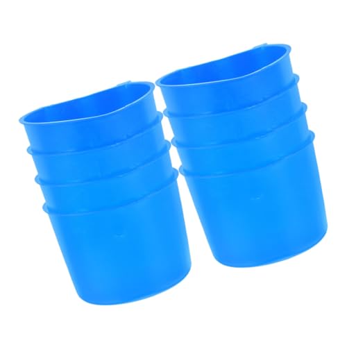 JUMPLAWN 8 Stück Teiliges Hängende Futter und Wasserschale für Kleine Kunststoffschalen für Füttern und Tränken von JUMPLAWN