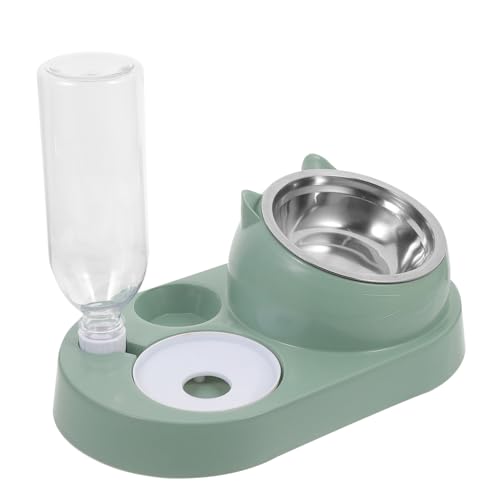JUMPLAWN Automatischer Futter und Wassernapf für Haustiere Trink und Futterstation mit Abnehmbarer Hundeschale Große Kapazität Langlebig für Katzen von JUMPLAWN