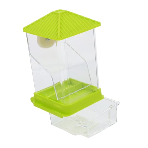 JUMPLAWN Automatischer Vogelfutterspender mit Spritzschutz Futternapf für Papageien Wellensittiche und Andere Große Kapazität und Füttern für Tierhandlungen von JUMPLAWN