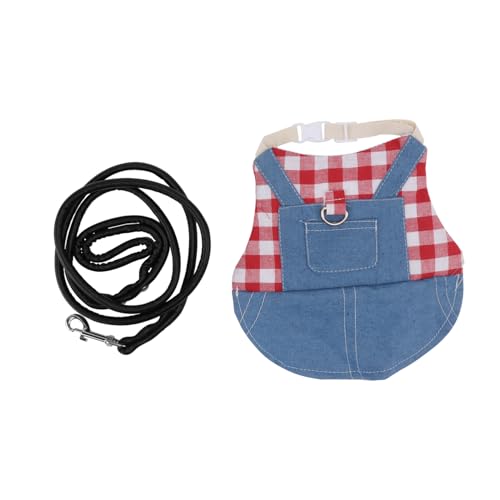 JUMPLAWN 1satz Clothes Für Haustiere Verstellbare Leine Atmungsaktive Und Bequeme Kleidung Für Kaninchen Outdoor-Outfit Für Täglichen Gebrauch Modisches Und Langlebiges Zubehör von JUMPLAWN