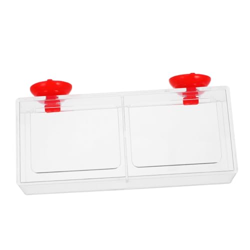 JUMPLAWN Futterspender Für Aquarien Tankzubringer Produktschild Fischfutterautomat Behälterplatte Öltankzuführung Speiseteller Fischfuttertank Auto Aquarium Autozubringer Acryl Transparent von JUMPLAWN
