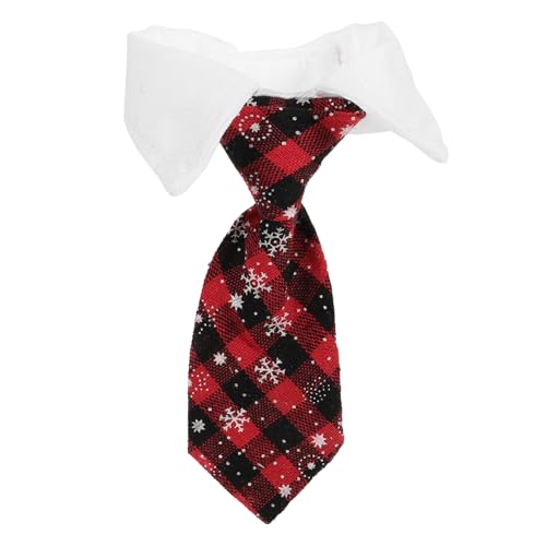 JUMPLAWN Hundehalsband Gentleman Plaid Bandana Krawatte Weihnachtsfliege Für Hunde Haustiermode Einstellbare Größe von JUMPLAWN