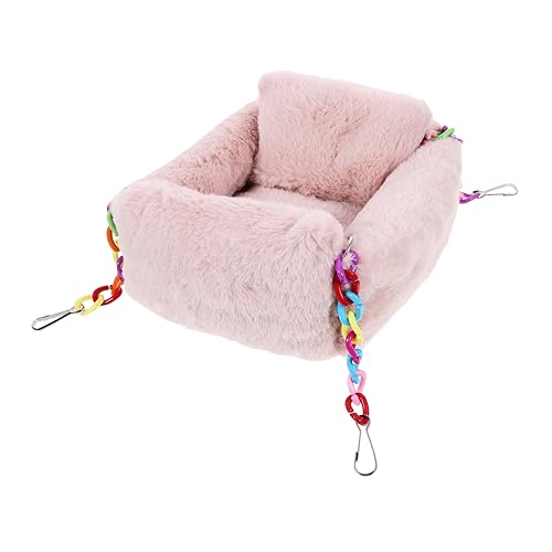 JUMPLAWN Hängematte für Hamster und Kleine Haustiere Bequemes Baumwollbett Kratzfest und Atmungsaktiv Versteck für Chinchillas und Meerschweinchen Perfektes Zubehör von JUMPLAWN