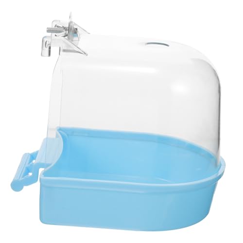 JUMPLAWN Hängende Papageienbadewanne Vogelbadbox Für Wellensittiche Und Kleine Vögel Farbenfrohe Badewanne Für Vogelkäfig Ideales Zubehör Für Vogelpflege von JUMPLAWN