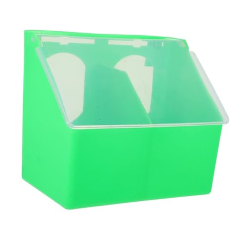 JUMPLAWN Hängender Taubenfutterspender mit Abdeckung Dual Compartment Futterstation für Tauben und Wachteln Platzsparend aus Robustem Material zu Reinigen für Vogelkäfige von JUMPLAWN
