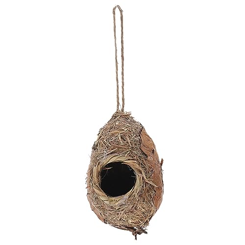 JUMPLAWN Hängendes Vogelhaus aus Natürlichem Material Attraktives für Garten Rustikales Design für Dekoration Vogelbeobachtung JUMPLAWN Hängendes Vogelhaus aus Natürlichem Material Attraktives für Garten Rustikales Design für Dekoration Vogelbeobachtung von JUMPLAWN
