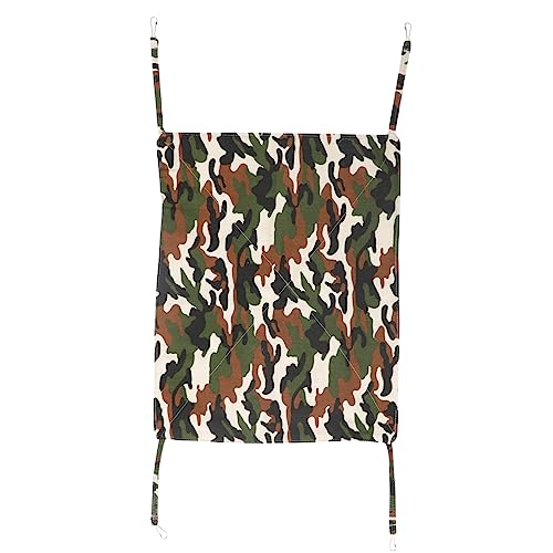 JUMPLAWN Hamster Hängematte hamsterbett Hamster Hamsternest Tierbett für Hamster hamsterspielzeug Hamsterschaukelbett Hamsterzubehör Haustierbedarf Haustierbett Sherpa Camouflage von JUMPLAWN