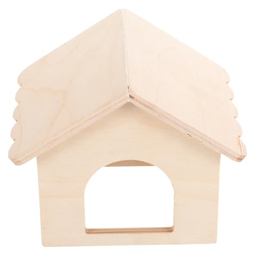 JUMPLAWN Hamster Hütte aus Holz Kleines Tierheim für Hamster Sichere Versteckmöglichkeit und Spielplatz für Chinchillas Rennmäuse und Kleine Nagetiere und Langlebig JUMPLAWN Hamster Hütte aus Holz Kleines Tierheim für Hamster Sichere Versteckmöglichkeit und Spielplatz für Chinchillas Rennmäuse und Kleine Nagetiere und Langlebig von JUMPLAWN