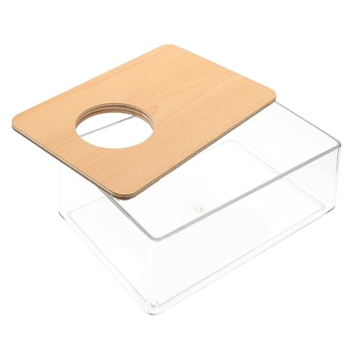 JUMPLAWN Hamster Sandbadbehälter Transparente Badewanne Für Käfighamster Und Chinchillas Multifunktional Toilette Nutzbar Zu Reinigen Design Atmungsaktiv von JUMPLAWN