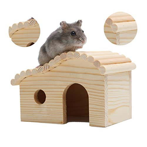 JUMPLAWN Hamster Und Kleintiere Natürlicher Lebensraum Aus Hochwertigem Holz Sicheres Versteck Fördert Nest Und Kauninstinkte Für Mäuse JUMPLAWN Hamster Und Kleintiere Natürlicher Lebensraum Aus Hochwertigem Holz Sicheres Versteck Fördert Nest Und Kauninstinkte Für Mäuse von JUMPLAWN