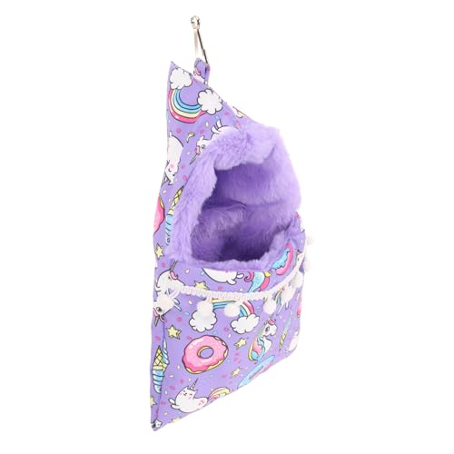 JUMPLAWN Hamster Schlafsack Hängematte Aus Strapazierfähigem Canvas Gemütliches Nest Für Kleintiere Für Hamster Frettchen Und Meerschweinchen Schwingend Und Pflegeleicht Farbenfroh Und von JUMPLAWN