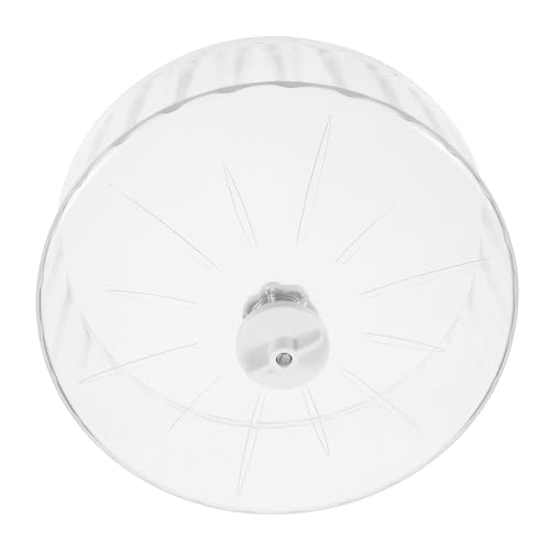 JUMPLAWN Hamsterrad mit Doppel Transparentes Laufspielzeug für Hamster Igel und Kleintiere Geräuscharmes Laufrad für Aktivität und Spielspaß im Käfig von JUMPLAWN