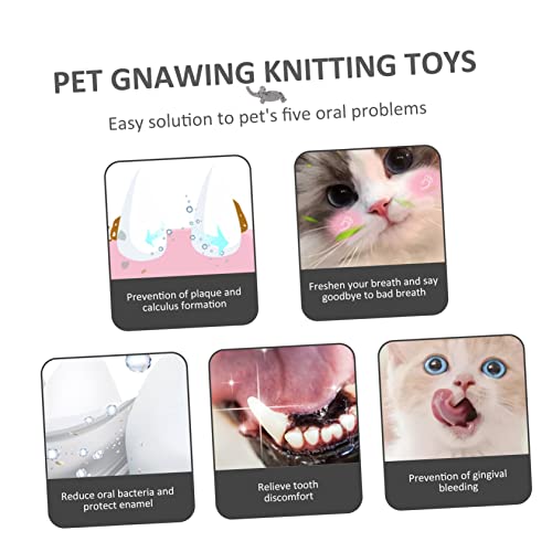 JUMPLAWN Handgefertigtes Kauspielzeug für Kleine Hunde Elefantenförmig Beißfestes Zahnreinigendes Haustierspielzeug aus Robustem Material Schützt Möbel Fördert Zahngesundheit und von JUMPLAWN