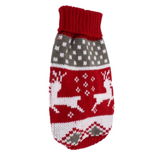 JUMPLAWN Haustier Hund Weihnachtspullover Rentier Muster Pullover Katze Strickpullover Weihnachten Welpe Warme Weste JUMPLAWN Haustier Hund Weihnachtspullover Rentier Muster Pullover Katze Strickpullover Weihnachten Welpe Warme Weste von JUMPLAWN