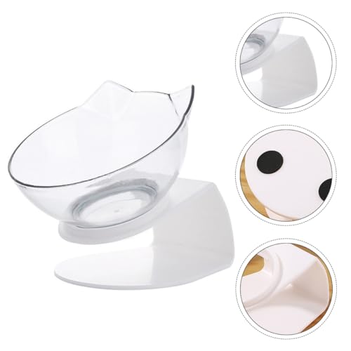 JUMPLAWN Haustier Kunststoffschale für Katzen und Hunde rutschfeste Futterschale mit Hohem Design für Futter und Wasser Transparent Pflegeleicht und Attraktiv für JUMPLAWN Haustier Kunststoffschale für Katzen und Hunde rutschfeste Futterschale mit Hohem Design für Futter und Wasser Transparent Pflegeleicht und Attraktiv für von JUMPLAWN