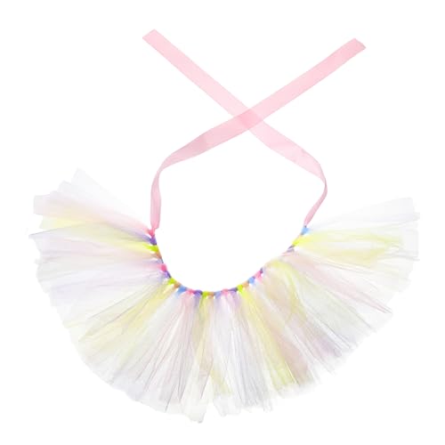 JUMPLAWN Tutu Kleid Für Kleine Hunde Verstellbarer Aus Tüll Bunte Hundekleidung Für Partys Ostern Und Geburtstage Bequemes Und Langlebiges Design Für Besondere Anlässe von JUMPLAWN