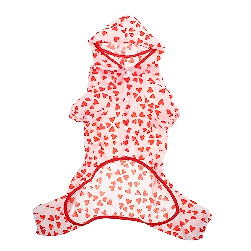 JUMPLAWN Haustier Regenmantel mit Kapuze Verstellbarer Wasserdichter Hund Poncho für Kleine und Mittelgroße Hunde Stylisches Regenoutfit für Haustier bei Schlechtem JUMPLAWN Haustier Regenmantel mit Kapuze Verstellbarer Wasserdichter Hund Poncho für Kleine und Mittelgroße Hunde Stylisches Regenoutfit für Haustier bei Schlechtem von JUMPLAWN