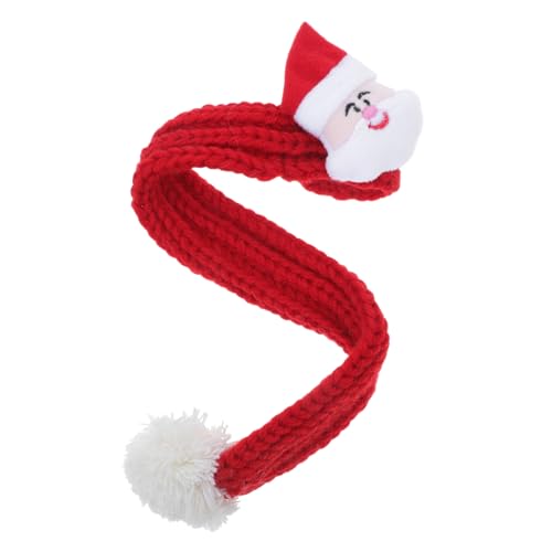 JUMPLAWN Haustier-Schal Weihnachten drinnen gestrickter schal für weihnachtstiere Dackel Haustiere Haustier Schal Haustier Weihnachtsaccessoire weihnachtstierbedarf Schal für Hunde Stricken von JUMPLAWN