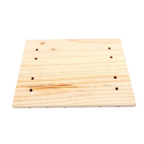 JUMPLAWN Holz Fußkissen Für Chinchillas Eichhörnchen Und Kaninchen Tierfreundliche Fußmatte Zur Pflege Der Krallen Ideales Zubehör Für Kleine Haustiere von JUMPLAWN