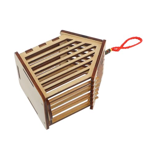 JUMPLAWN Holzvitrine Für Grillen Robuster Käfig Aus Holz Für Zucht Und Haltung Von Wildgrillen Ideales Habitat Für Reptilien Und Futterinsekten Tragbar Und Belüftet von JUMPLAWN