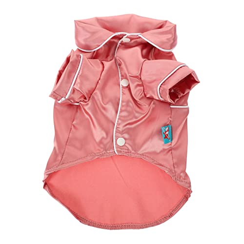 JUMPLAWN Hunde-Pyjama Welpenkleidung Hund Bademantel Hundeanzug Junge Pyjama Hunde-Satin-Pyjama Hündchen Hund Seidenpyjama Windhund Kleine Hundepullover Für Jungen Baumwolle Rosa JUMPLAWN Hunde-Pyjama Welpenkleidung Hund Bademantel Hundeanzug Junge Pyjama Hunde-Satin-Pyjama Hündchen Hund Seidenpyjama Windhund Kleine Hundepullover Für Jungen Baumwolle Rosa von JUMPLAWN