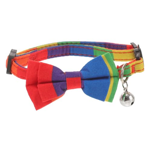 JUMPLAWN Hundehalsbänder Für Partys Körperpflege Fliege Für Hunde Kragen Für Hunde Für Kleine Hunde Einstellbar Süß Klein Haustier Hundehalsband Katzenhalsbänder Stoff Colorful von JUMPLAWN