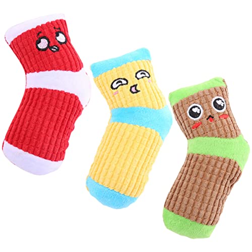 JUMPLAWN Hundespielzeug Quietscher Robuste Socken Für Hunde Zum Kauen Und Bunte Farben Für Kleine Bis Mittelgroße Hunde JUMPLAWN Hundespielzeug Quietscher Robuste Socken Für Hunde Zum Kauen Und Bunte Farben Für Kleine Bis Mittelgroße Hunde von JUMPLAWN