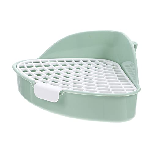 JUMPLAWN Kunststoff Ecktoilette für Kleine Haustiere Chinchilla und Meerschweinchen Katzentoilette Kaninchen Töpfchen Abnehmbares Design Leicht zu Reinigen mit Doppeltem Haken JUMPLAWN Kunststoff Ecktoilette für Kleine Haustiere Chinchilla und Meerschweinchen Katzentoilette Kaninchen Töpfchen Abnehmbares Design Leicht zu Reinigen mit Doppeltem Haken von JUMPLAWN