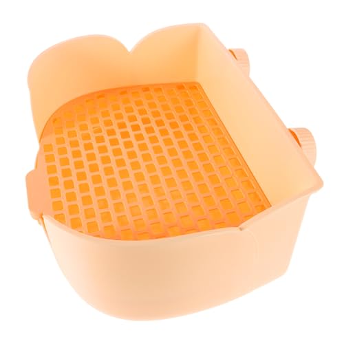 JUMPLAWN Kaninchen-katzentoilettentablett: Futterspender, Hasen-töpfchentrainer, Töpfchen, Ecktoilette Für Kleintiere, Meerschweinchen, Frettchen, Chinchilla, Kunststoff-badezimmertablett JUMPLAWN Kaninchen-katzentoilettentablett: Futterspender, Hasen-töpfchentrainer, Töpfchen, Ecktoilette Für Kleintiere, Meerschweinchen, Frettchen, Chinchilla, Kunststoff-badezimmertablett von JUMPLAWN