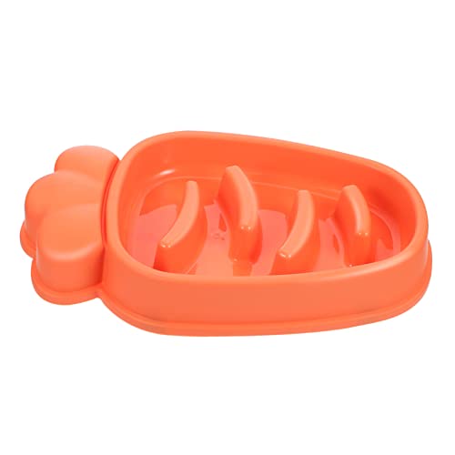 JUMPLAWN Karottenförmiger Slow Feeder Für Katzen Schling Futterschale Für Gesundes Essen Fördert Langsames Fressen Und Übergewicht Für Haustiere von JUMPLAWN