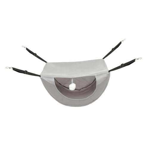 JUMPLAWN Katze Hängematte Katzenzeltbett beheiztes katzenbett Air-Tag-Katzenhalsband Katzenkäfig haustierbett pet Bed Katzenbett-Hängematte Hängebett für Katzen Dickes Sandwich-Netz Grey JUMPLAWN Katze Hängematte Katzenzeltbett beheiztes katzenbett Air-Tag-Katzenhalsband Katzenkäfig haustierbett pet Bed Katzenbett-Hängematte Hängebett für Katzen Dickes Sandwich-Netz Grey von JUMPLAWN