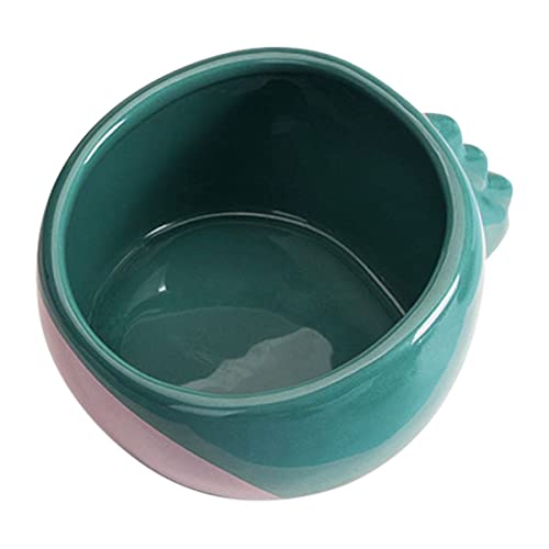 JUMPLAWN Katzenfutterhalter Keramik Niedlicher Dinosaurier Futternapf Für Haustiere Blauer Futter Und Wassernapf Für Katzen Und Kleine Hunde Langlebiger Lebensmittelbehälter JUMPLAWN Katzenfutterhalter Keramik Niedlicher Dinosaurier Futternapf Für Haustiere Blauer Futter Und Wassernapf Für Katzen Und Kleine Hunde Langlebiger Lebensmittelbehälter von JUMPLAWN