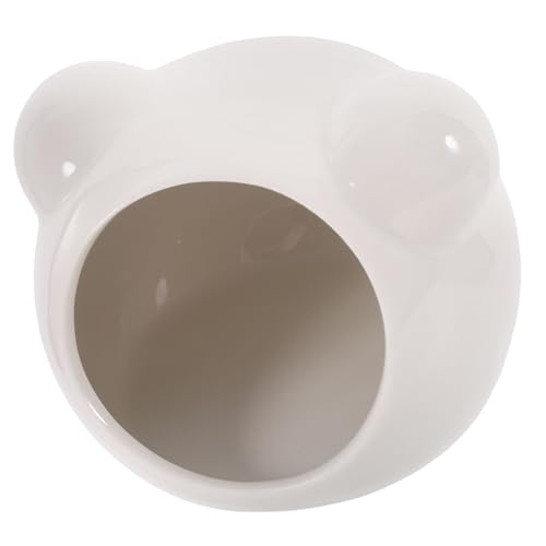 JUMPLAWN Keramik Hamsterhaus mit Cartoon Design Langlebiges Haustierversteck für Hamster und Meerschweinchen als Schlafnest Sicher und JUMPLAWN Keramik Hamsterhaus mit Cartoon Design Langlebiges Haustierversteck für Hamster und Meerschweinchen als Schlafnest Sicher und von JUMPLAWN