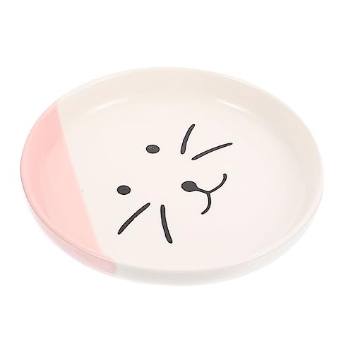 JUMPLAWN Keramischer Katzennapf Flache Schale für Futter und Wasser Rutschfestes Design zu Reinigen Aussehen für Katzen und Kätzchen als JUMPLAWN Keramischer Katzennapf Flache Schale für Futter und Wasser Rutschfestes Design zu Reinigen Aussehen für Katzen und Kätzchen als von JUMPLAWN