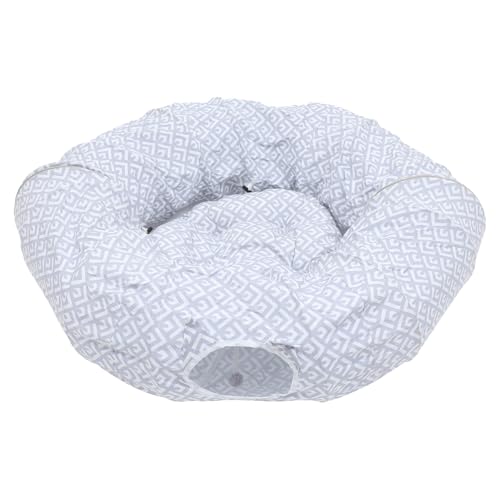 JUMPLAWN Kleines Katzentunnel-donutbett Für Den Innenbereich, Kätzchenhöhle, Abnehmbares Katzenbett, Haustiertunnel, Bettspielzeug JUMPLAWN Kleines Katzentunnel-donutbett Für Den Innenbereich, Kätzchenhöhle, Abnehmbares Katzenbett, Haustiertunnel, Bettspielzeug von JUMPLAWN