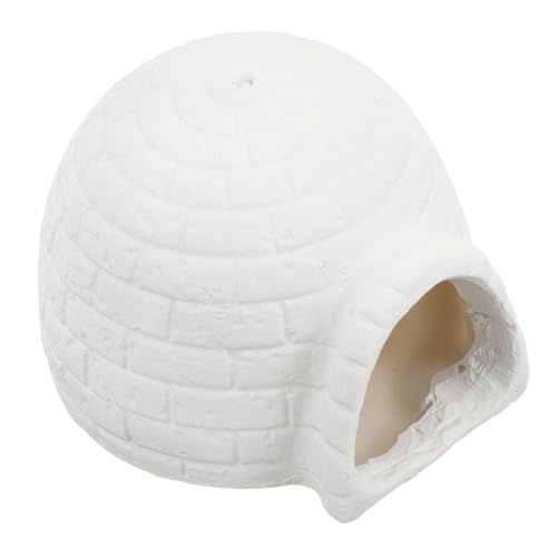 JUMPLAWN Kleines aus Keramik Entzückendes Hamsterversteck für Heiße als für Kleine Haustiere Kühlendes Iglu Nest für Hamster und Co von JUMPLAWN