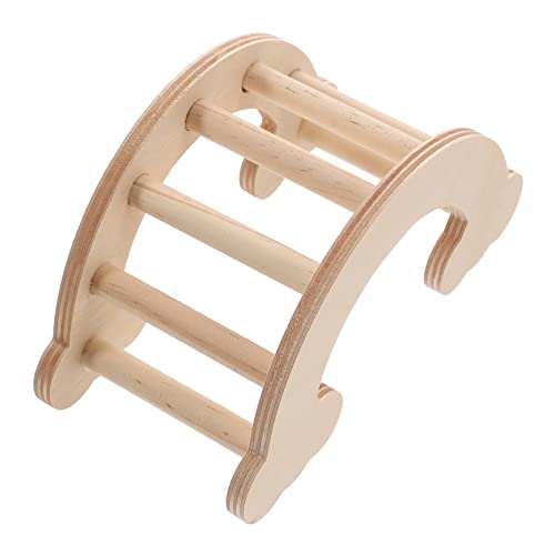 JUMPLAWN Kletterleiter für Hamster und Meerschweinchen aus Holz und Sicher für Haustiere für Käfige Hochwertige Holzleiter für Bewegung von JUMPLAWN