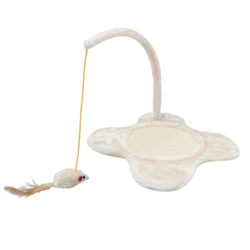 JUMPLAWN Kratzbaum Katzen Teppich Katzenbaum Kätzchen Katzenkratzmatte Mäuse Katzenbaum Mit Kratzbaum Katzenkratzunterlage Katzenkratzbett Beige Plüsch JUMPLAWN Kratzbaum Katzen Teppich Katzenbaum Kätzchen Katzenkratzmatte Mäuse Katzenbaum Mit Kratzbaum Katzenkratzunterlage Katzenkratzbett Beige Plüsch von JUMPLAWN
