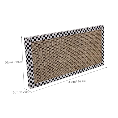 JUMPLAWN Kratzbrett aus Wellpappe für Katzen und Kätzchen Faltbares Indoor Kratzspielzeug Lustiges und Interessantes Kratzpad zur Stressreduktion und Beschäftigung von Haustieren von JUMPLAWN