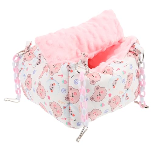 JUMPLAWN Zuckergleiter Hängematte Warmes Schlafnest Für Kleine Tiere Für Hamster Chinchillas Und Andere Kleintiere Gemütlich Und Platzsparend Mit Buntem Design von JUMPLAWN