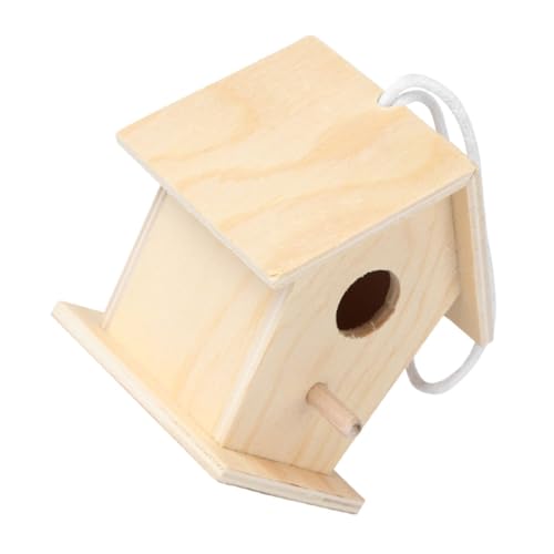 JUMPLAWN Mini DIY Vogelhaus aus Holz mit Jute Seil Unvollendetes für Kreative Bastelprojekte Kunsthandwerk zur Fantasie von Kindern JUMPLAWN Mini DIY Vogelhaus aus Holz mit Jute Seil Unvollendetes für Kreative Bastelprojekte Kunsthandwerk zur Fantasie von Kindern von JUMPLAWN
