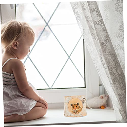 JUMPLAWN Natürlicher Birkenholz Hamster Tunnel Handmade Hamsterversteck Langlebig für Kleine Nager Chinchillas Kleintier Spiel und Rückzugsbereich von JUMPLAWN