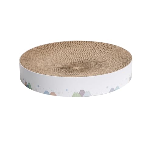 JUMPLAWN Pet Cat Kratzbrett S Sunken Bowl Form Kratzspielzeug aus Langlebiger Wellpappe Schonend für Katzenpfoten Unterhaltung für Katzen und Schutz für Möbel von JUMPLAWN